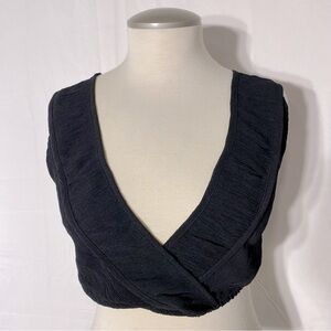 5/$25 Trendyol Black Deep V Bralette Bra Top L